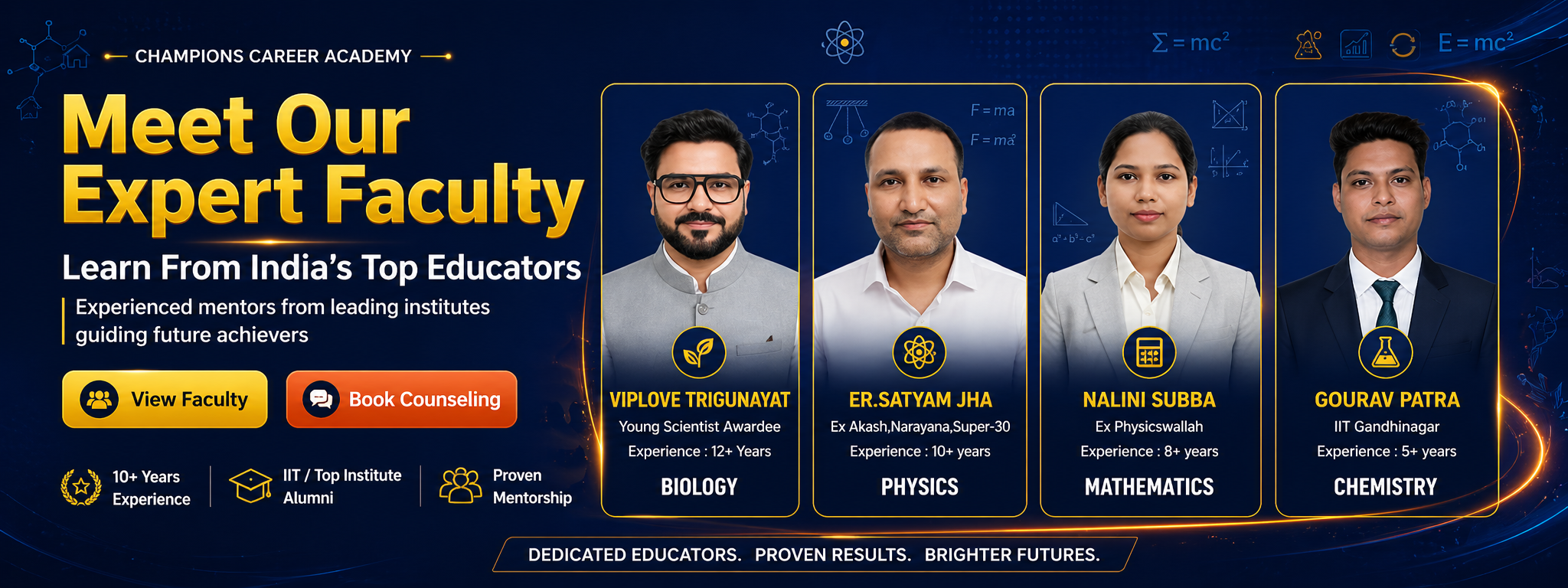 Champions Career Academy Washim - Expert Faculty